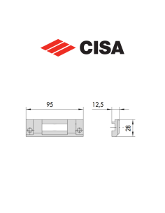Cisa nylon strike plate art. 0628765 2