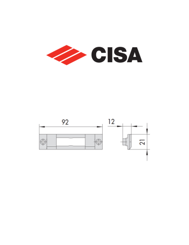 Cisa nylon strike plate art. 0628789