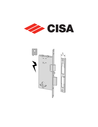 Cisa electric cylinder lock entry 50 series 12011-50