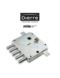 Atra Dierre Left double-bit triple lock item SER3002 1SB 2