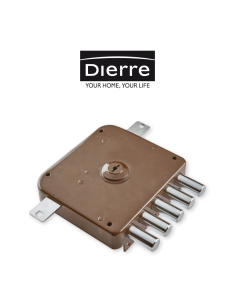 Serratura triplice con cilindro a pompa Atra Dierre Destra art. SER302160 9DG 2