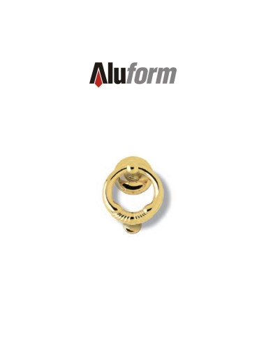 A 420 Aluform brass gold PVD door knocker