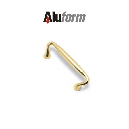 A 406 Aluform gold PVD brass door handle