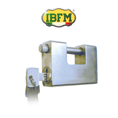 Armored padlock with single punched key KA Ibfm 96 mm art. 9992KA