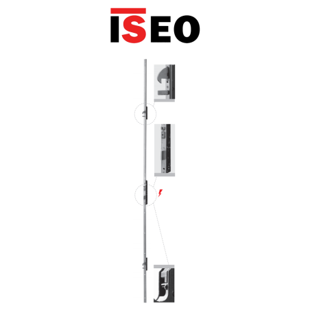 Iseo Performa multipoint electric lock 30mm U-front entry item 72G5513028