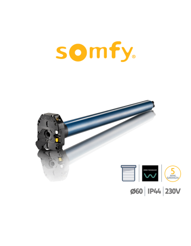 LT60 CSI WT Somfy motore con manovra di soccorso per tapparelle e tende da sole