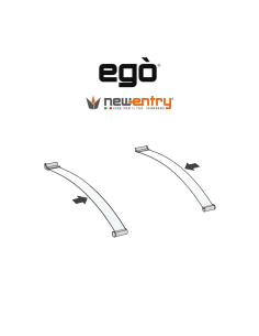 EGÒ Royal Pat flap laterali per pensilina con tetto frosted per esterni | Accessori per Infissi