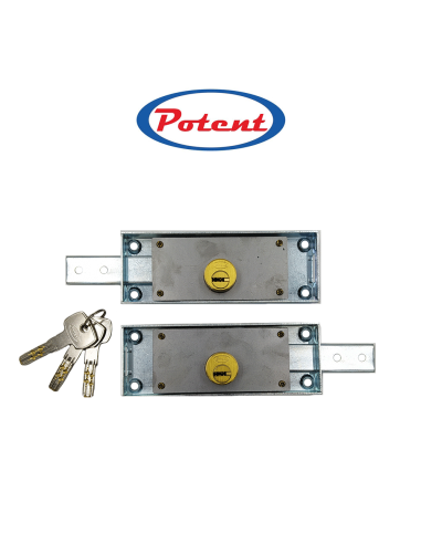 C-1625.FLAT Potent cylinder locks for roller shutters coupled with punched key