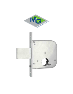 136500 MG - Serratura da infilare a due mandate entrata 50 con cilindro tondo per cancelli 2