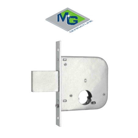 136500 MG - Double-throw mortise lock, entry 50 with round cylinder for gates