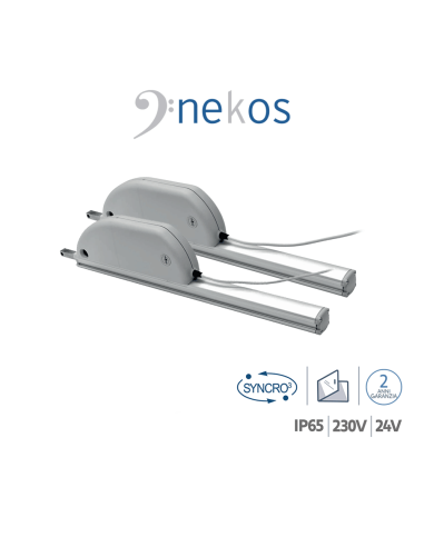 SKYRO 650 SYNCRO³ Nekos - Coppia attuatori a cremagliera per lucernari e cupole