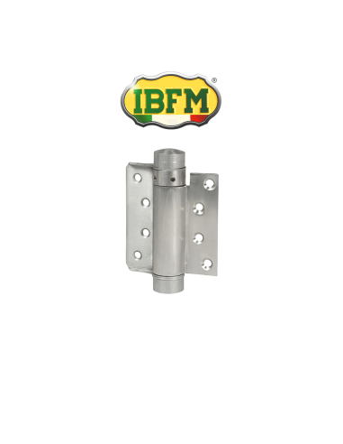 IBFM Spring Hinge Pair - Bommer Type Single Action Spring Hinge 125mm Stainless Steel
