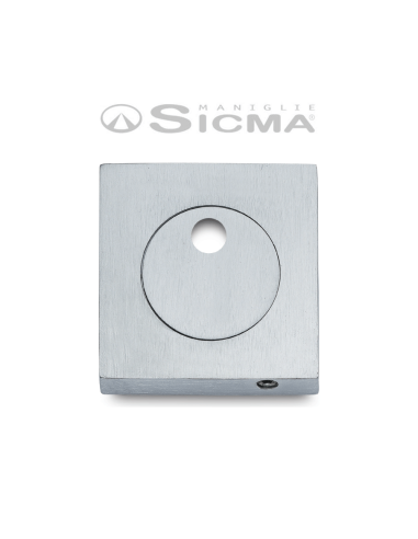 Sicma - Bocchetta con foro Ø 10 decentrato per cilindro codolo Ø 8 quadro 55