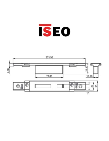 Adjustable closed counterplate for Iseo hook diverters item 038722
