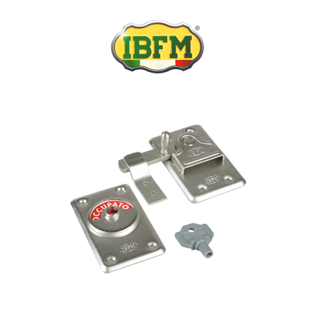 Free/Busy deadbolt with key Ibfm art. 37