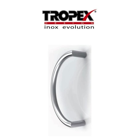Tropex handle, 350 mm centre distance, polished stainless steel, item 3F30