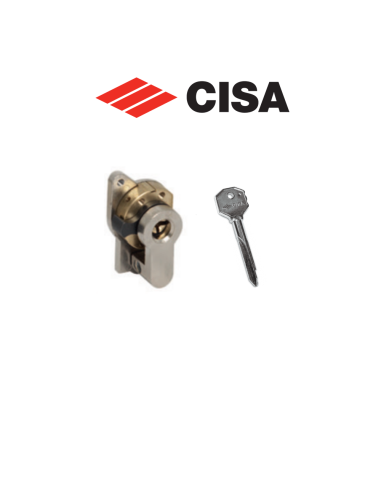 Cylinder with single short pin key Cisa item 0240010KA