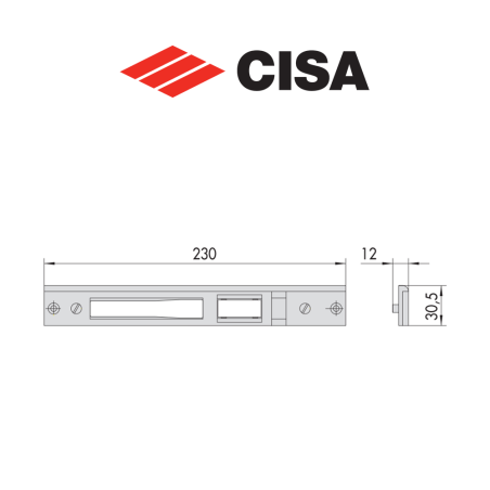 Cisa metal counterplate art. 0646306