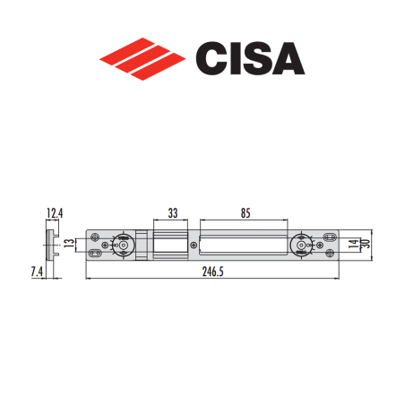 Cisa metal counterplate art. 0646357