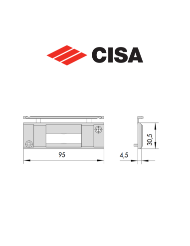 Contropiastra in nylon Cisa art. 0628727