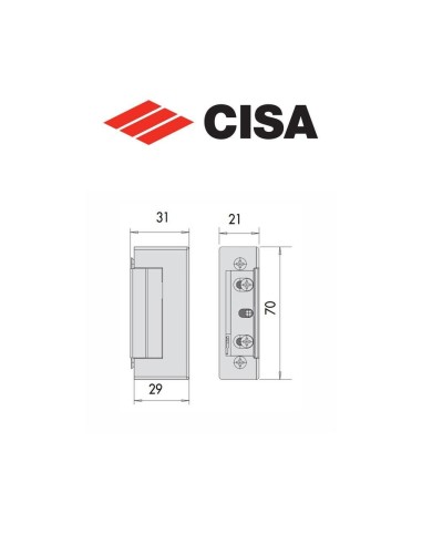 Incontro elettrico per serrature Cisa art. 15160