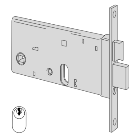 Cisa cylinder lock entry 70 series 44460-70