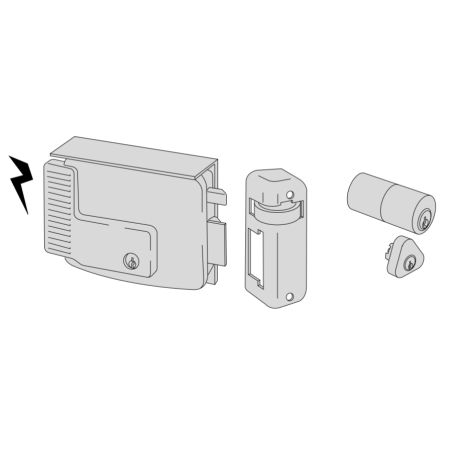 Cisa electric lock entry 70 Left series 11721-70-2
