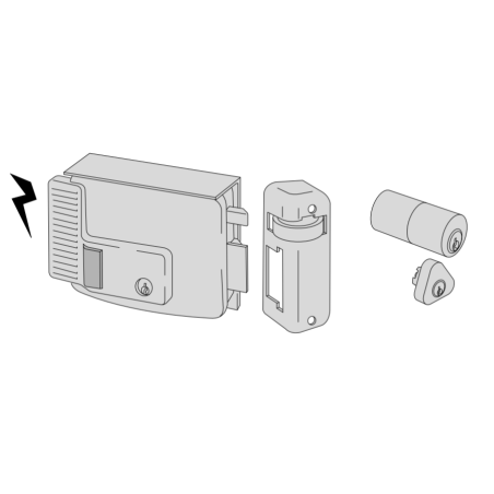 Cisa electric lock entry 70 Left series 11731-70-2