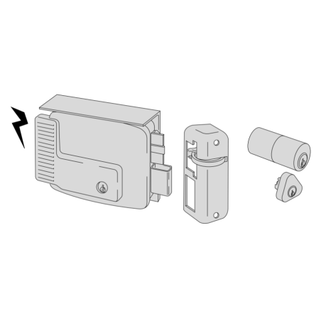 Cisa electric lock entry 80 Right series 11761-80-1