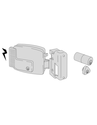 Cisa electric lock entry 70 Right series 11921-70-3