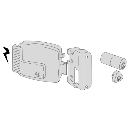 Cisa electric lock entry 70 Right series 11921-70-3