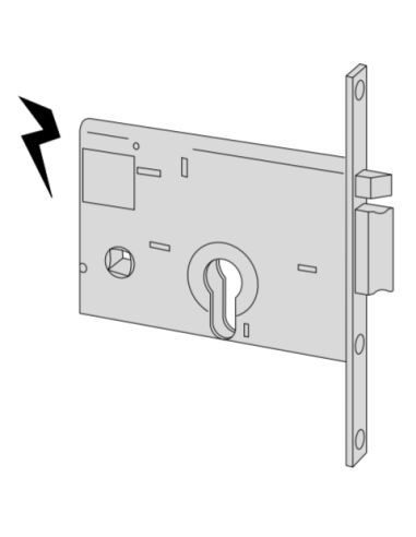Cisa electric cylinder lock entry 60 Right series 14010-60-1