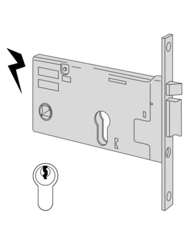 Cisa electric cylinder lock entry 90 series 14351-90