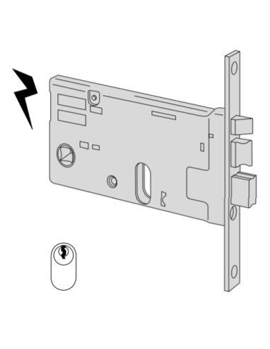 Cisa electric cylinder lock entry 90 series 14461-90