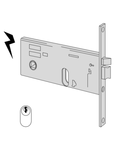 Cisa electric cylinder lock entry 80 series 14511-80