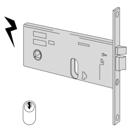 Cisa electric cylinder lock entry 80 series 14511-80