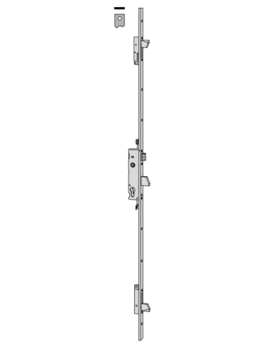 Cisa multipoint mechanical lock entry 35 flat front series 46525-35