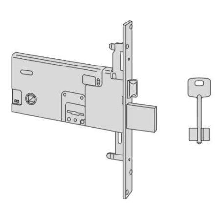Serratura meccanica a doppia mappa Cisa entrata 70 serie 57318-73