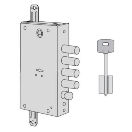 Cisa double bit mechanical lock entry 64 series B7515-28