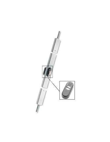 Serratura a fascia verticale Mottura altezza 2,5 m Bianca art. 32.592