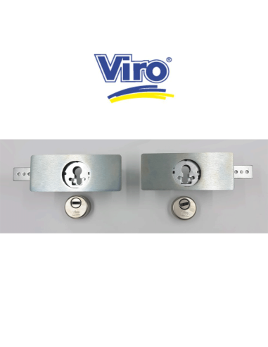 Serrature corazzate laterali in coppia per serrande Viro art. 8272/8273