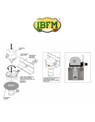 Lucchetto a campana per serrande IBFM Bullit