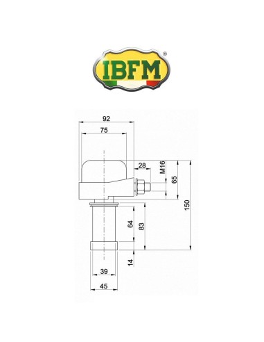 Lucchetto a campana per serrande IBFM Bullit
