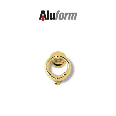 A 420 Aluform brass gold PVD door knocker