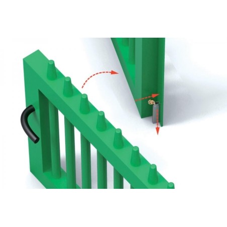 Automatic bollard for double-leaf gates Ibfm art. 418