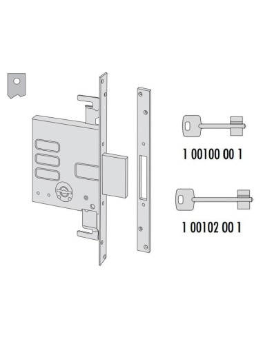 Cisa double bit mechanical lock entry 70 series 57015-70