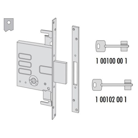 Cisa double bit mechanical lock entry 70 series 57015-70