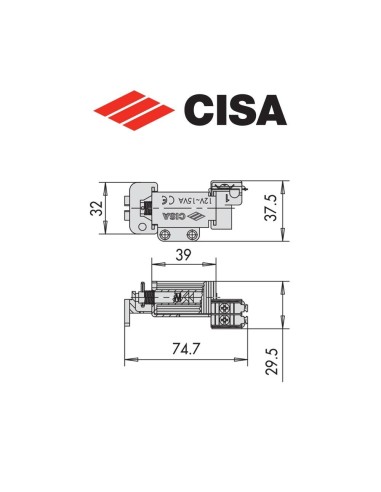 Spare coil for Cisa Elettrika electric lock