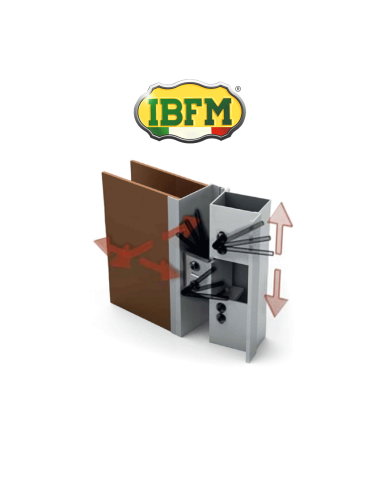 3D concealed hinge for armored doors art. 754/VAFO