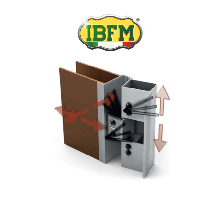 3D concealed hinge for armored doors art. 754/VAFO